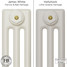 CI-SH-WHITE-005 - Shelbourne White 3 Column Victorian Cast Iron Radiator H450mm x W871mm CI-SH-WHITE-005 - Shelbourne White 3 Column Victorian Cast Iron Radiator H450mm x W871mm